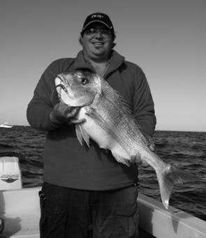 Dan Stead put the rod to good use on this big Moreton Bay snapper. 